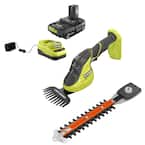 ONE+ 18V Cordless Grass Shear and Shrubber Trimmer with 2.0 Ah Battery and Charger