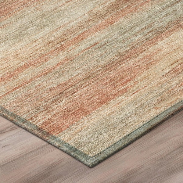 Chantille Machine Washable Indoor/Outdoor Abstract ACN3088 Terracotta 10 ft. x 14 ft. Area Rug