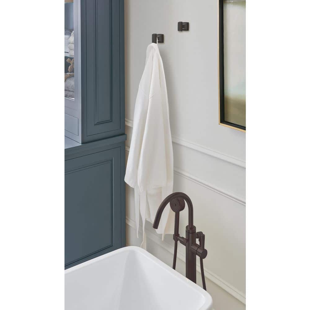 Oil-Rubbed Bronze Single Prong Bathroom Robe Hook