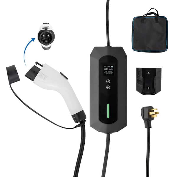 Karl home 240-Volt 32 Amp Level 2 EV Charger with 25 ft. Extension Cord J1772 Cable NEMA 14-50 Plug Electric Vehicle Charger