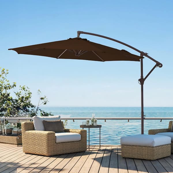 beige patio umbrella replacement canopy home depot Cubilan Patio Umbrella 9 ft. Replacement Canopy for 8 Ribs-Beige B07219Z9X6