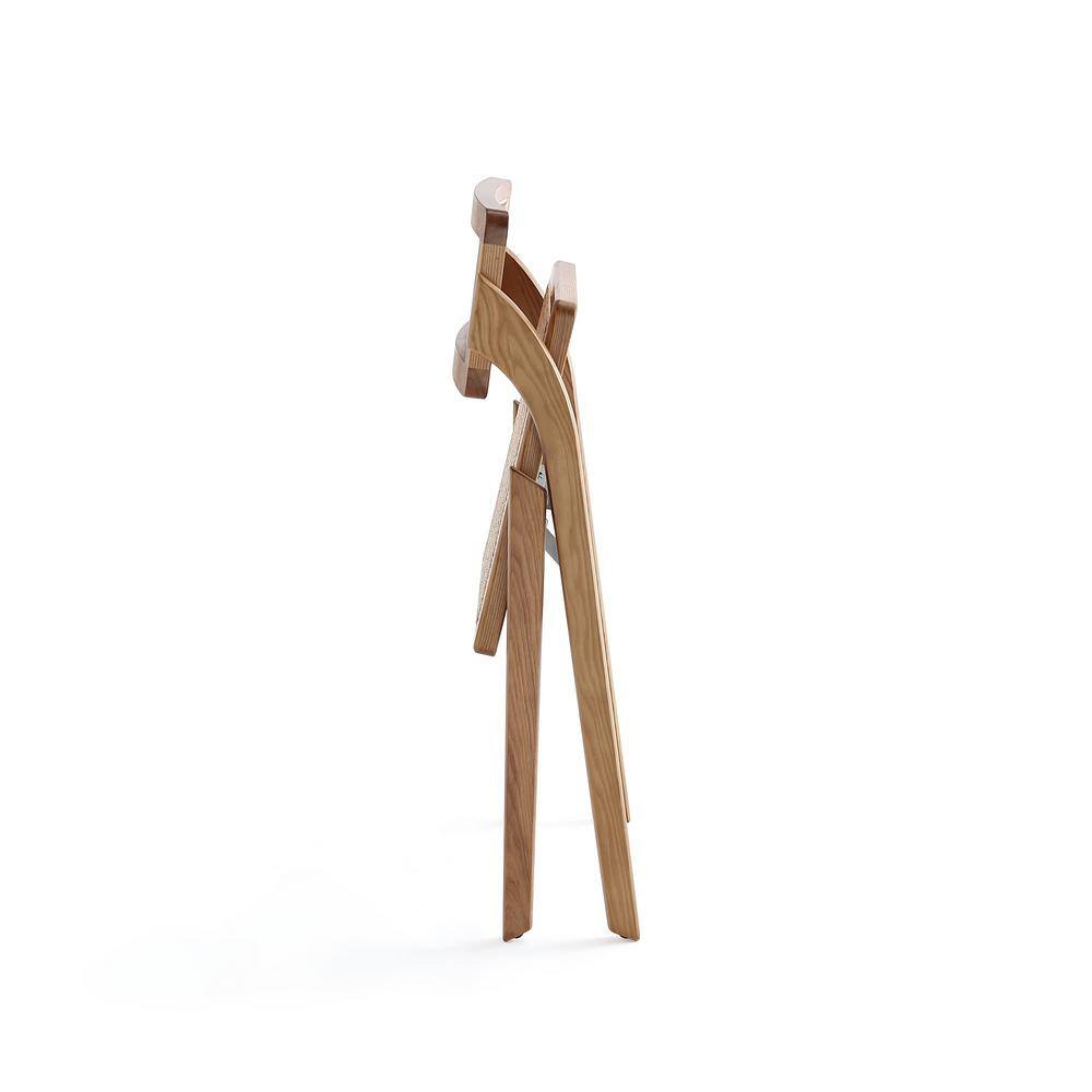 Lambinet Nature Cane Folding Side Chair Set in Ash Wood