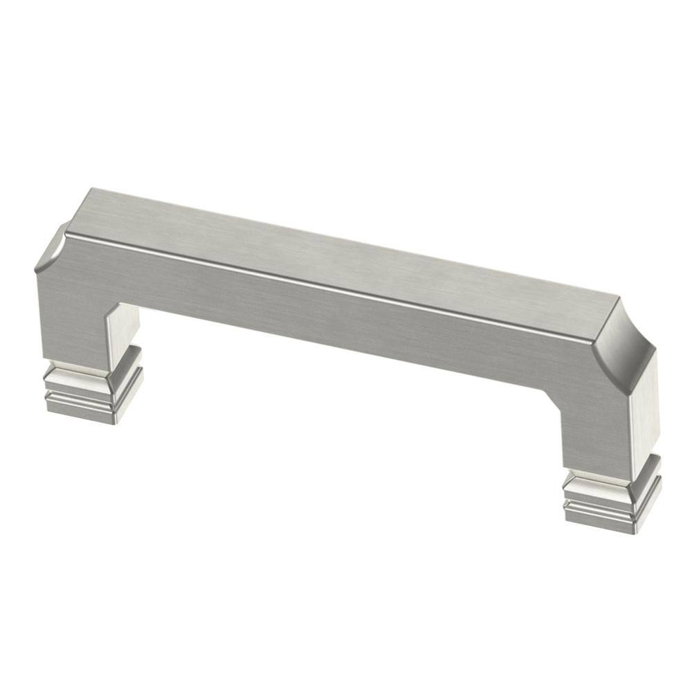 Liberty Notched 3 in. (76mm) CentertoCenter Satin Nickel Drawer Pull