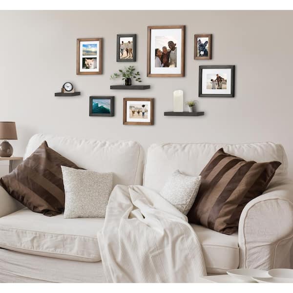 Bordeaux Brown Picture Frame (Set of 10)