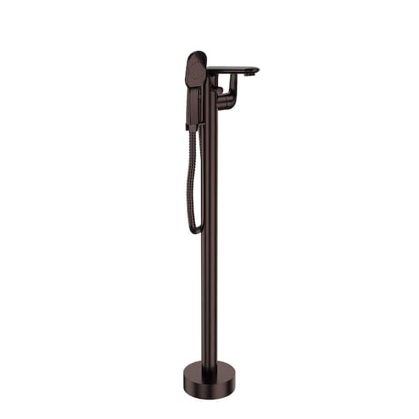 Maincraft Single-Handle Freestanding Tub Faucet with Handheld Shower Head in Oil Rubbed Bronze