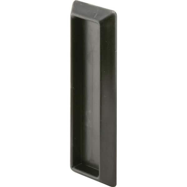 Black Plastic, Window Finger Pull, Self-Adhesive (2-pack)