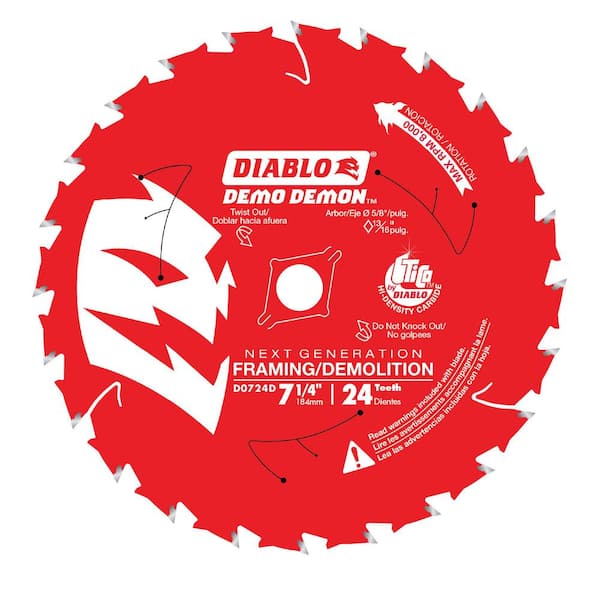 7-1/4 in. 24T Circular Saw Blade - Framing/Demolition 7-1/4 in. 24T Circular Saw Blade - Framing/Demolition
