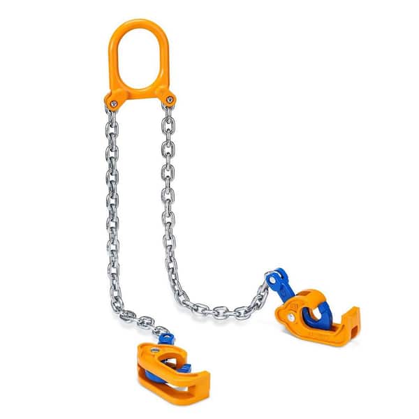 Angel Sar 2000 lb. Capacity Drum Handing Equipment, Chain Drum Lifter with Built-in Spring Suitable for 30 and 55 Gallon Drums