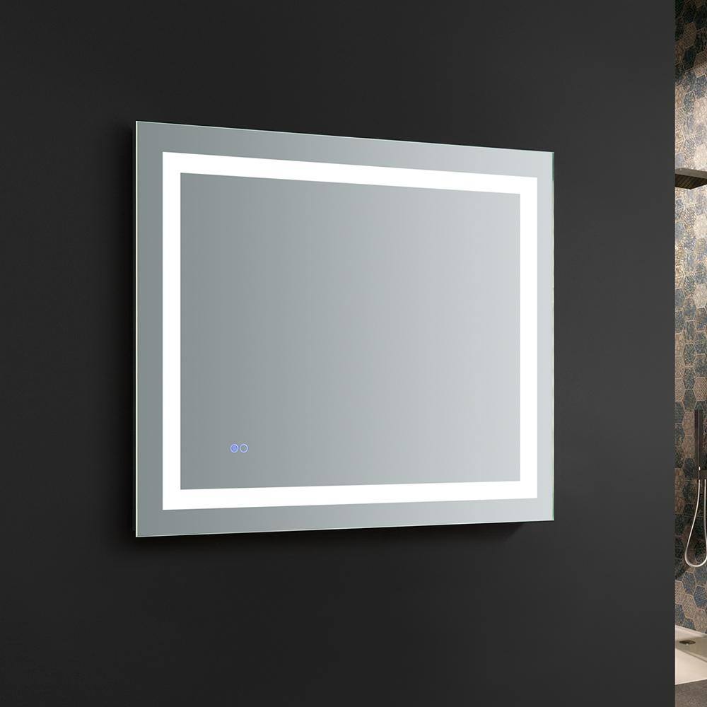 Frameless 36" x 30" Clear LED Bathroom Vanity Mirror