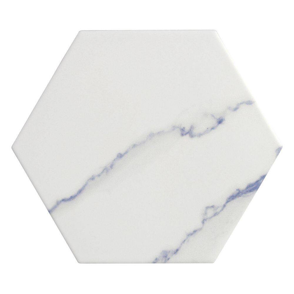 Porlan Gretna Cream 8-in. x 9-in. Hexagon Marble Look Matte Porcelain Floor and Wall Tile (9.9 sq. ft. /Case) price history on PriceWatchPro