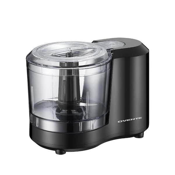 1.5-Cup Electric Food Chopper, 100W Food Processor with One-Touch Control and Stainless Steel Blade Black PF1515B