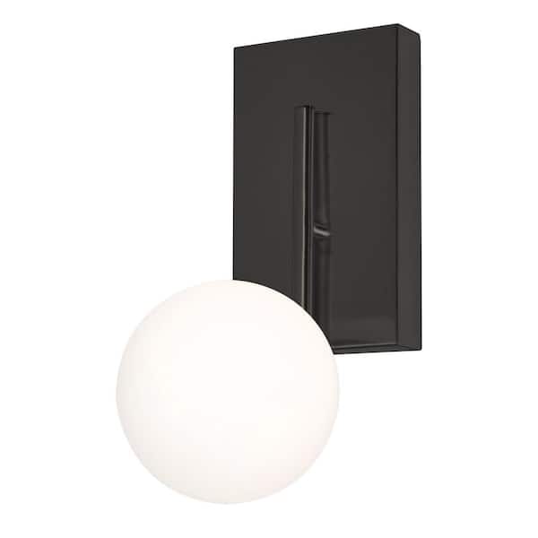 AFX Metropolitan 1-Light Black LED Wall Sconce