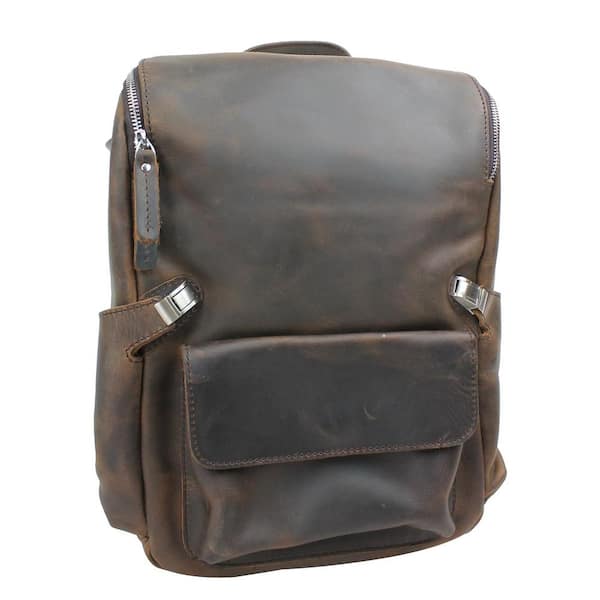 cowhide leather backpack