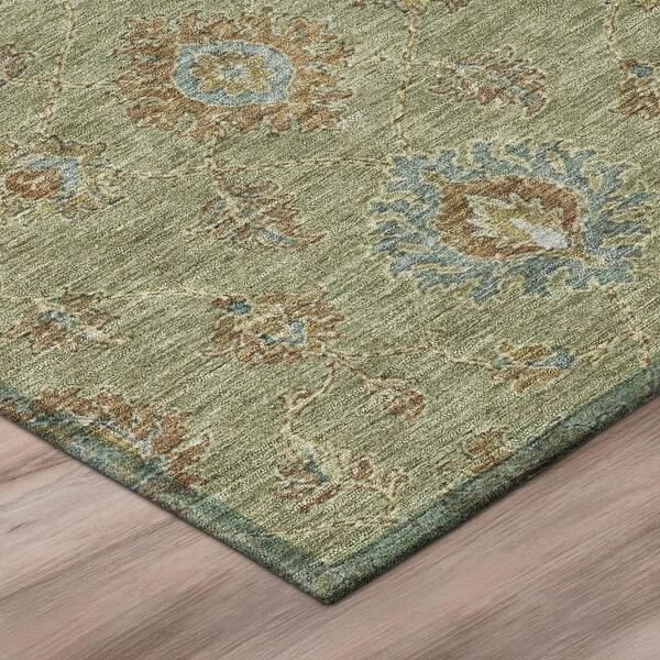 Chantille Machine Washable Indoor/Outdoor Abstract ACN3023 Sage 3 ft. x 4 ft. Area Rug