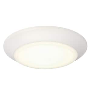 Makira 7.5 in. 16-Watt White Selectable Dimmable LED Indoor/Outdoor Surface Flush Mount