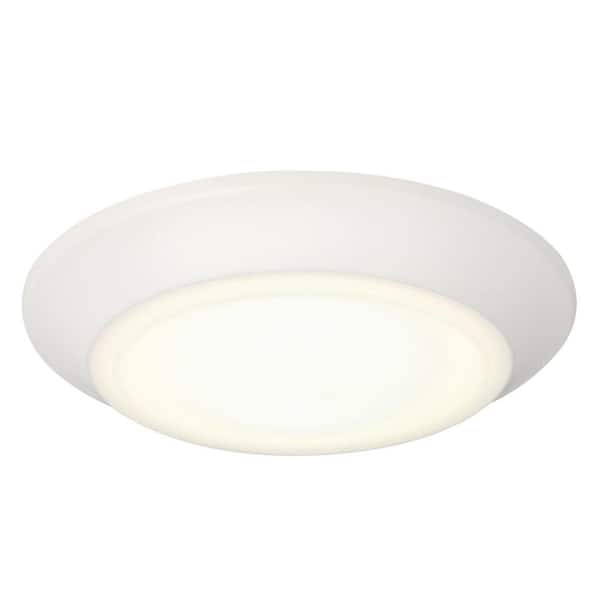 Westinghouse Makira 7.5 in. 16-Watt White Selectable Dimmable LED Indoor/Outdoor Surface Flush Mount