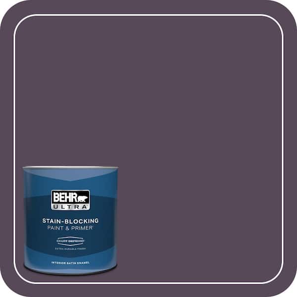 BEHR ULTRA 1 qt. #M100-7 Deep Merlot Extra Durable Satin Enamel Interior Paint & Primer