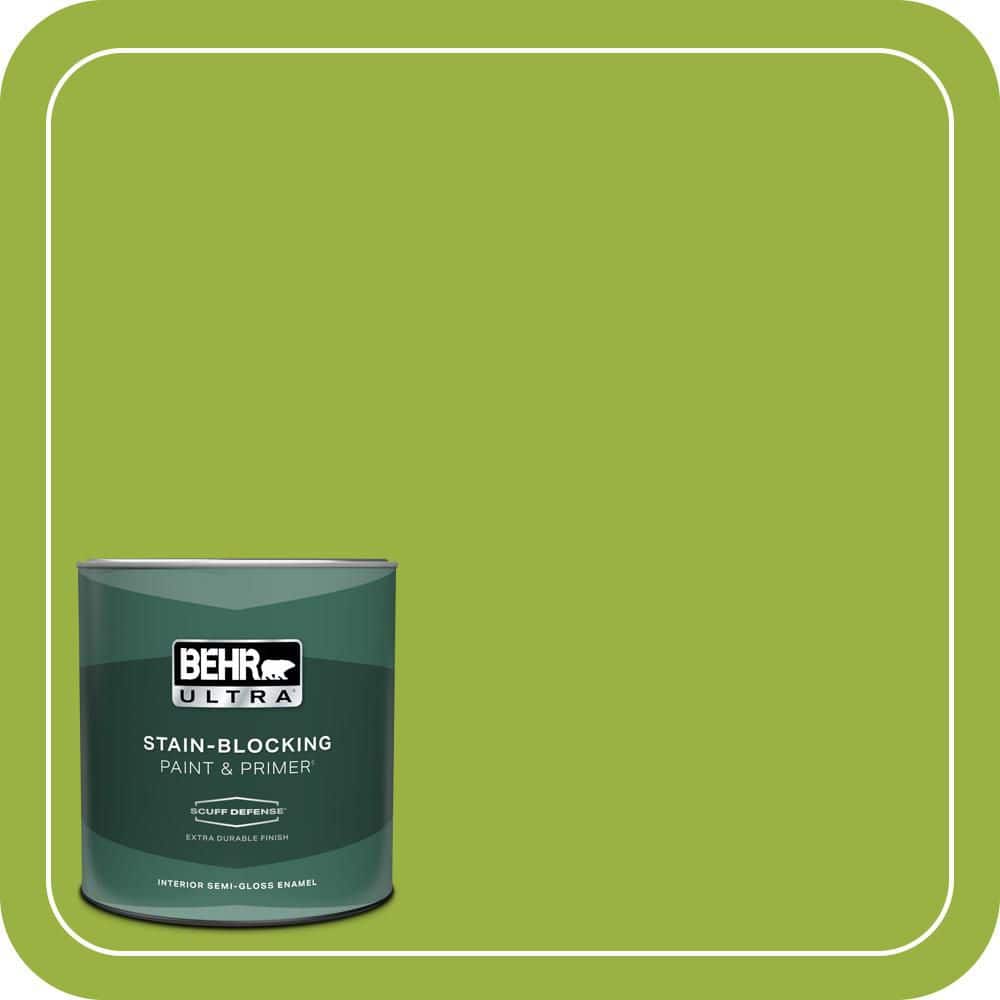 1 qt. #410B-7 Bamboo Leaf Extra Durable Semi-Gloss Enamel Interior Paint & Primer price history on PriceWatchPro