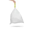 Ninestars NSTB-6-30 Extra Strong White Trash Bag w/Drawstring Closure / 6 Gal 