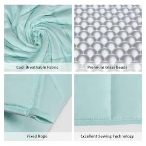 20 lbs. 60 in. x 80 in. Cooling Weighted Blanket Luxury Cooler Version Cotton and Glass Beads