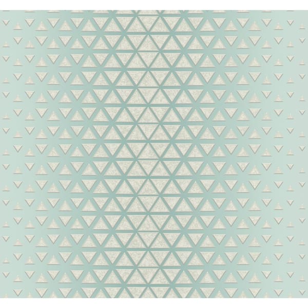 York Wallcoverings Light Blue Rhythmic Paper Unpasted Matte Wallpaper, 27-in. by 27-ft.