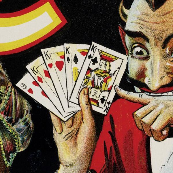 希少 激レア 50sヴィンテージ マジック通貨 ポスター ペーパーアート スカル HomeRoots Market Vintage 1922-Carter Vintage Magic Poster Wooden