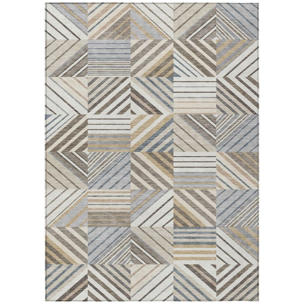 Chantille Machine Washable Indoor/Outdoor Abstract ACN2399 Ivory 5 ft. x 7 ft. 6 in. Area Rug price history on PriceWatchPro