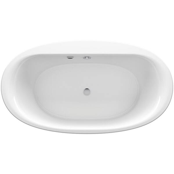KOHLER Sunstruck 65.5 in. x 35.5 in. Soaking Bathtub with