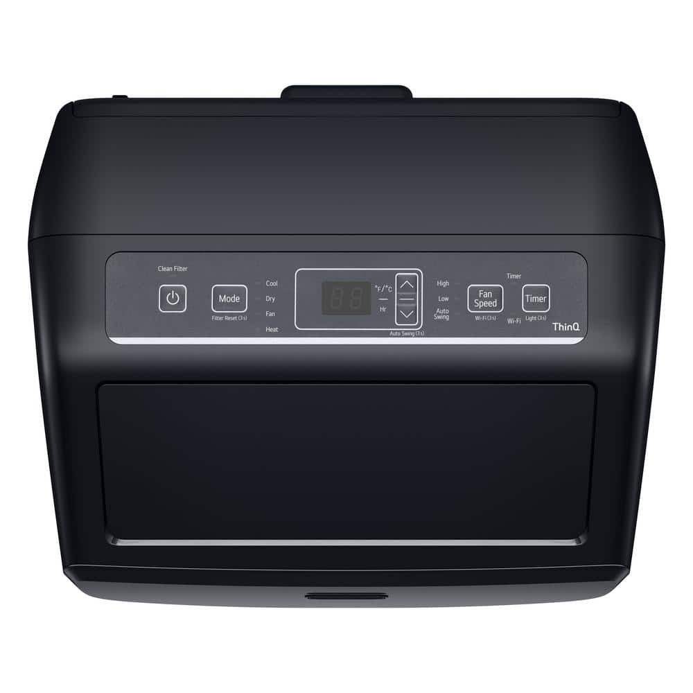 LG 10,000 BTU Black Portable Air Conditioner with WiFi and Remote