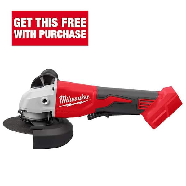 M18 18V Lithium-Ion Brushless Cordless 4-1/2 in./5 in. Grinder w/Paddle Switch (Tool-Only)