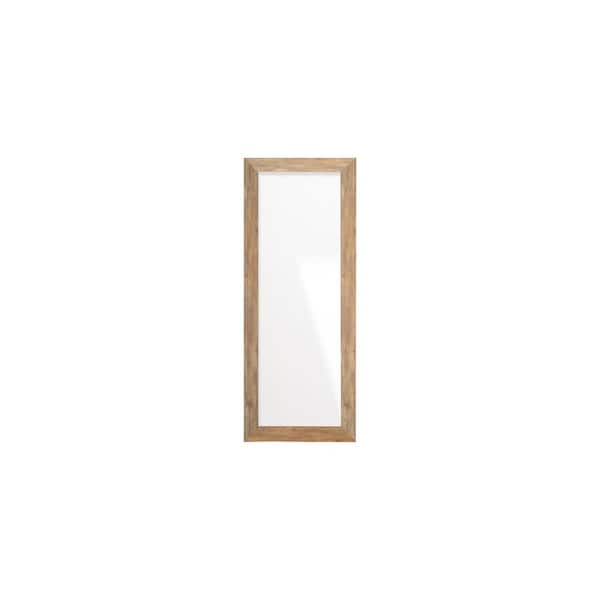 BrandtWorks Brown Barnwood Framed Wall Mirror 21.5 in. W x 55 in. H