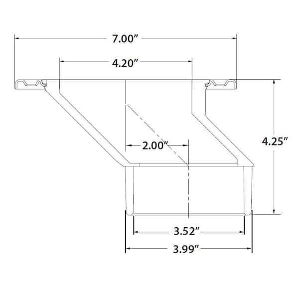 JONES STEPHENS 7 in. O.D. Plumbfit ABS Offset Closet (Toilet