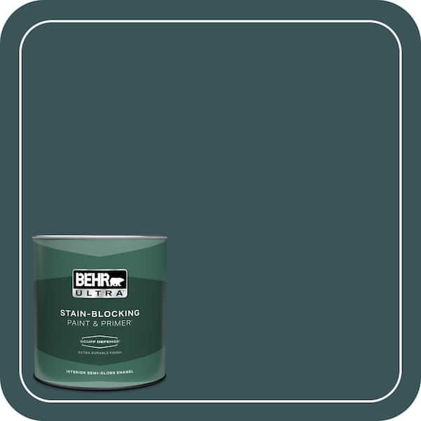 BEHR ULTRA 1 qt. #T11-6 Almost Famous Extra Durable Semi-Gloss Enamel Interior Paint & Primer