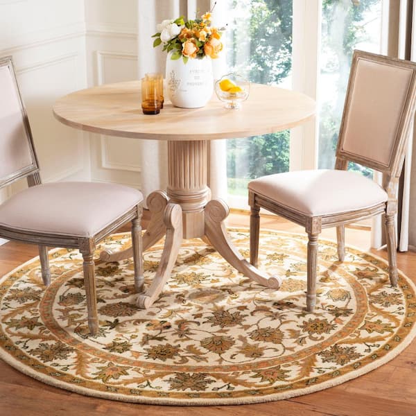 Antiquity Gold Doormat 3 ft. x 5 ft. Border Half Moon Area Rug