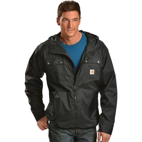 Carhartt Men's Regular Medium Black Nylon Jackets/Pullovers 100247