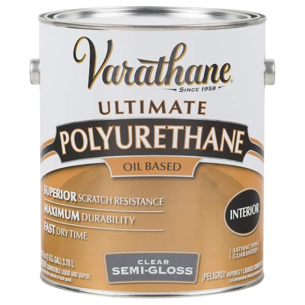 Varathane 1 gal. Clear Semi-Gloss Oil-Based Interior Polyurethane (2-Pack)