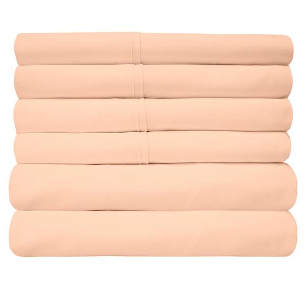 Pisoshare New Sweet Peach Bed Fitted Sheet Set 100% Cotton With Pillow  Cover Lace Flat Bed Sheets AB Double Sided Pattern Queen King Size