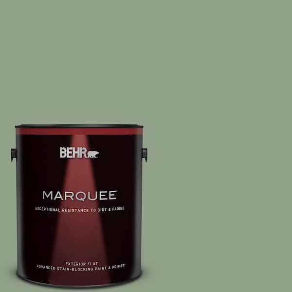BEHR MARQUEE 1 gal. #440F-4 Athenian Green Flat Exterior Paint & Primer