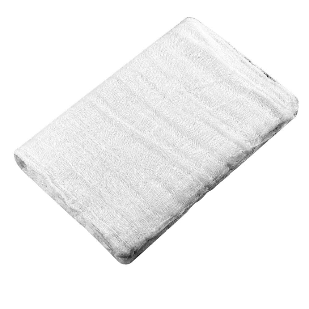 White 85 in. x 197 in. Cotton Muslin Cheesecloth with Spooky Decoration for Indoor Outdoor Halloween Decor (1-Pack) price history on PriceWatchPro