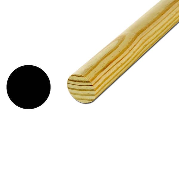 Waddell 1 in. x 1 in. x 36 in. Oak Round Dowel