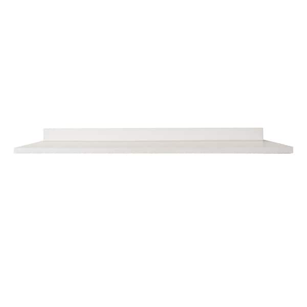 Mediterraneo 5 ft. L White Laminate Countertop with Eased Edge in White