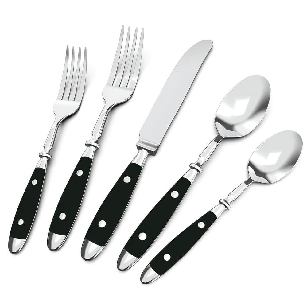 20-Piece Retro Stainless Steel Serving Set-Cutlery Set, Vintage Flatware Se