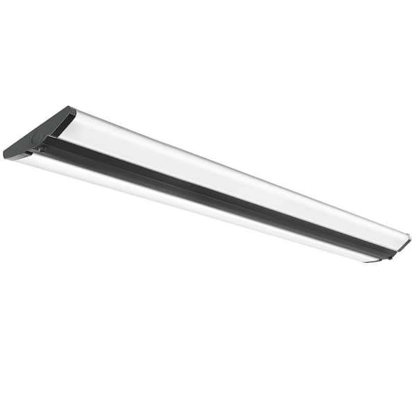 BIBIVIS 4 ft. 5500 Lumens Integrated LED Wraparound Light Fixture Ceiling Mount, 50-Watt Flush Mount Garage Light 1-Pack