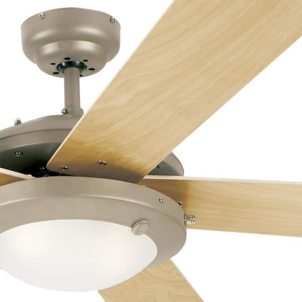 arm Absurd Archeologisch Westinghouse Comet 52 in. Integrated LED Brushed Pewter Ceiling Fan with  Light Kit 7234100 - The Home Depot