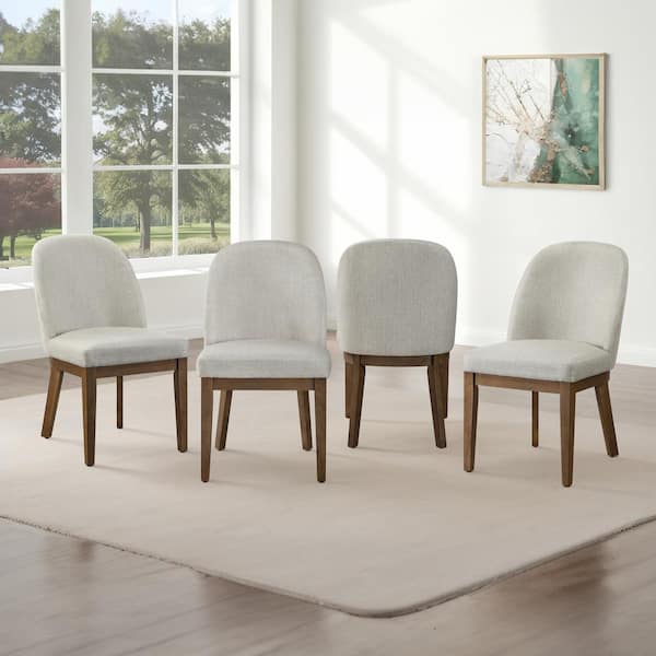 NEW CLASSIC HOME FURNISHINGS New Classic Furniture Phoenix Chestnut Fabric Side Chair with Polyester Seat (Set of 4)