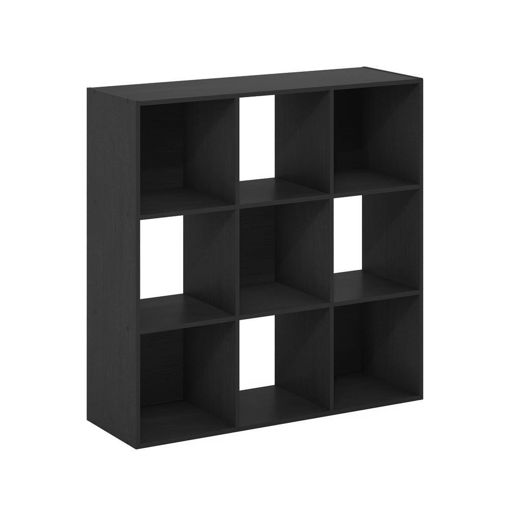 Furinno 35.86 in. Tall Americano Wood 9Shelf Cube Bookcase with Open