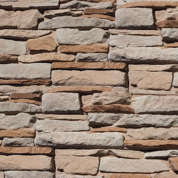 P-Series 20 in. W x 20 in. L Courtland Ledge Manufactured Stone Panel Siding