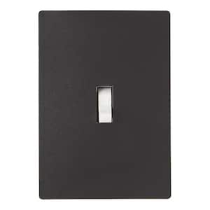 Black 1-Gang Toggle Wall Plate (1-Pack)