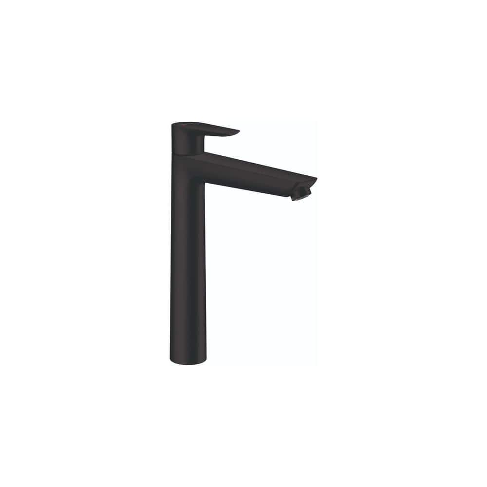 Matte Black Single-Hole Brass Vessel Faucet