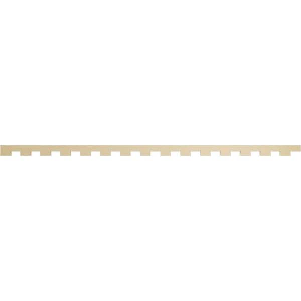 Ekena Millwork 1 in. D x 3 in. W x 90 in. L Primed Polyurethane Panel Moulding